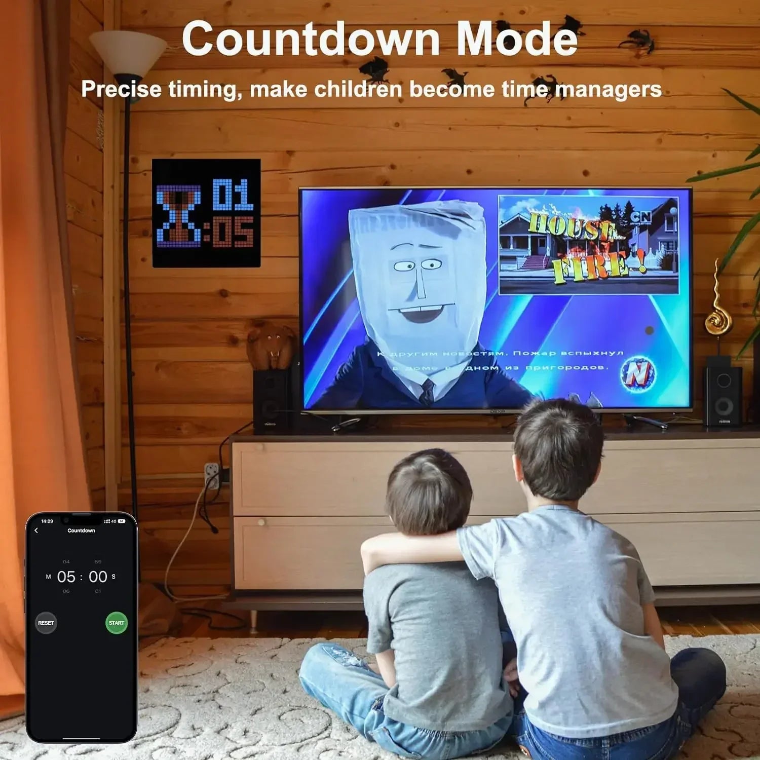 Smart LED Matrix Pixel Display RGB DIY Graffiti Bluetooth App Control Art Display for Gaming Room Decor Cool Animation Frame