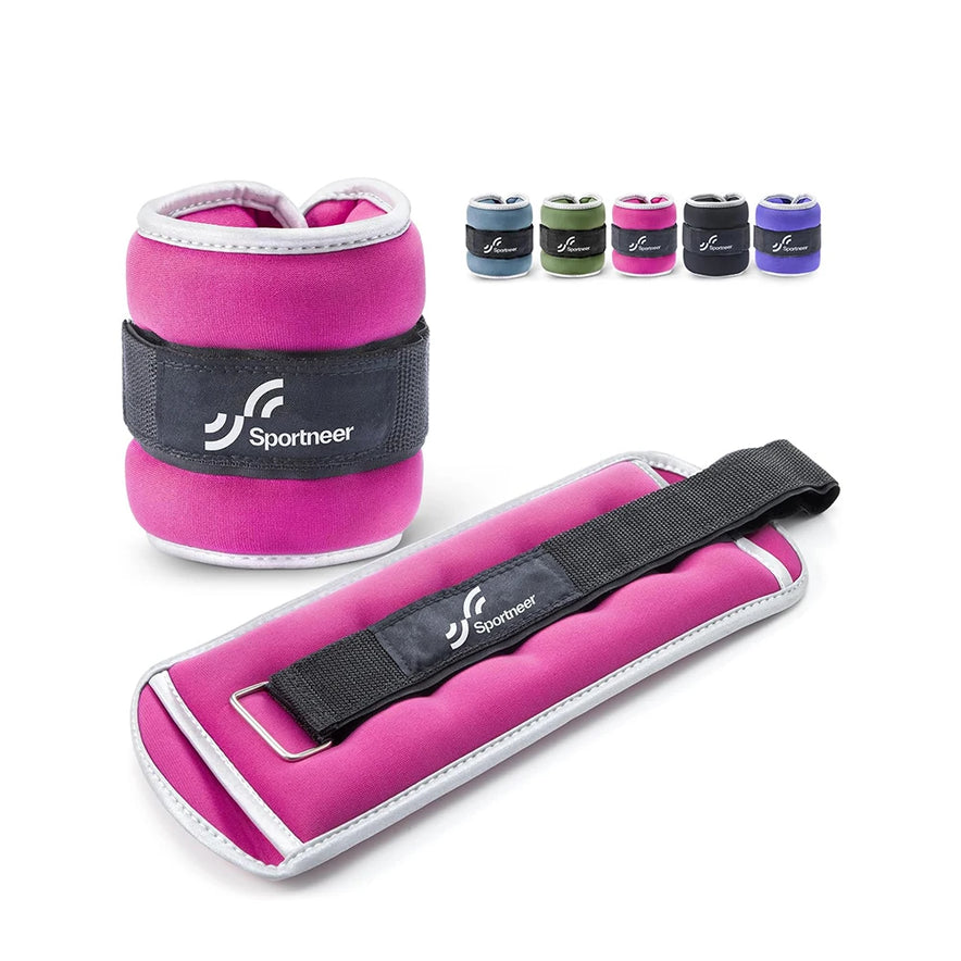 Ankle Weights Wrist Weights Sets 2 Lbs Pair & 1 Lbs Each for Men Women Gym Fitness Strength Training Wrist Weight Set