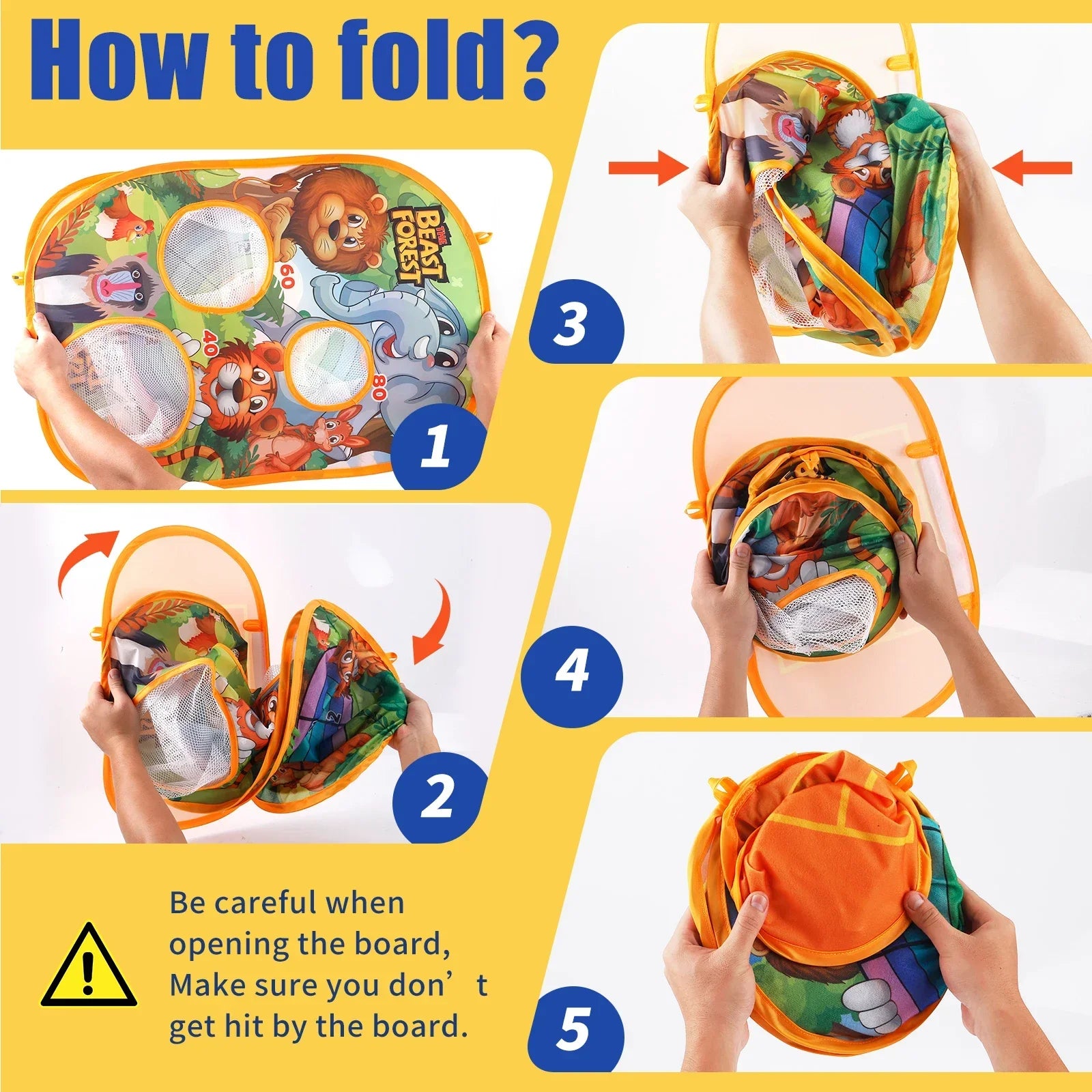 Animal Bean Bag Toss Game Set (Random Accessory Color) ,Outdoor Throwing Game,Birthday Gift for Boys and Girls,Christmas