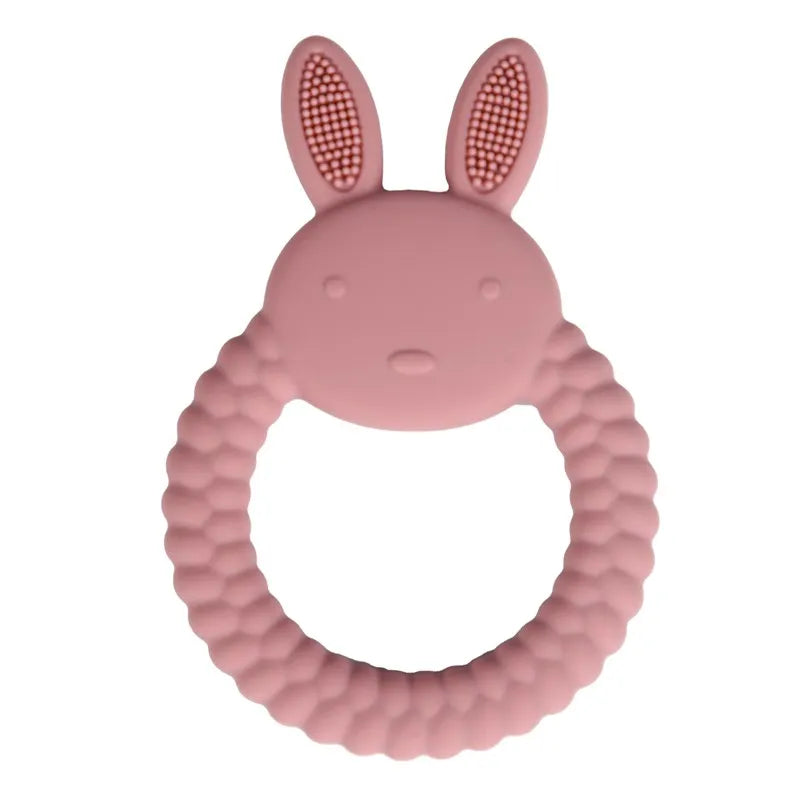 Baby Teether Gloves Kids Cartoon Bear Teething Silicone Dental Care Gums Anti-Eating Hand Molar Stick BPA Free Baby Accessorie