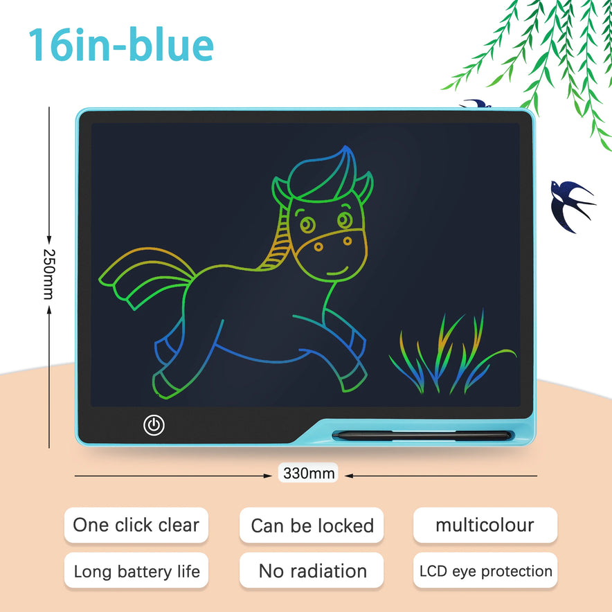 16" / 20" Lcd Writing Tablet / Drawing Tablet / Drawing Board Smart Erasable Graphics Tablet Drawing Writing Pad Children Toys
