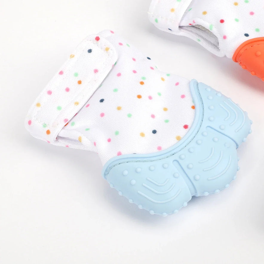 Baby Teether Cartoon Printed Children'S Gloves for Children and Babies Teethers anti Eating Hand Teething Chewing Toy Baby Stuff