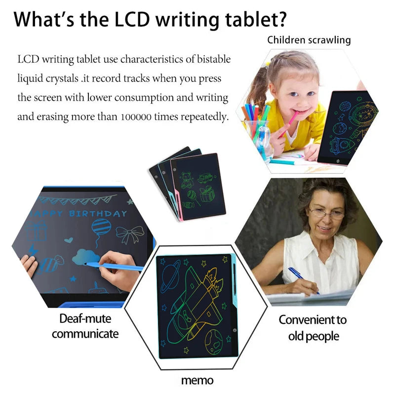 16" / 20" Lcd Writing Tablet / Drawing Tablet / Drawing Board Smart Erasable Graphics Tablet Drawing Writing Pad Children Toys