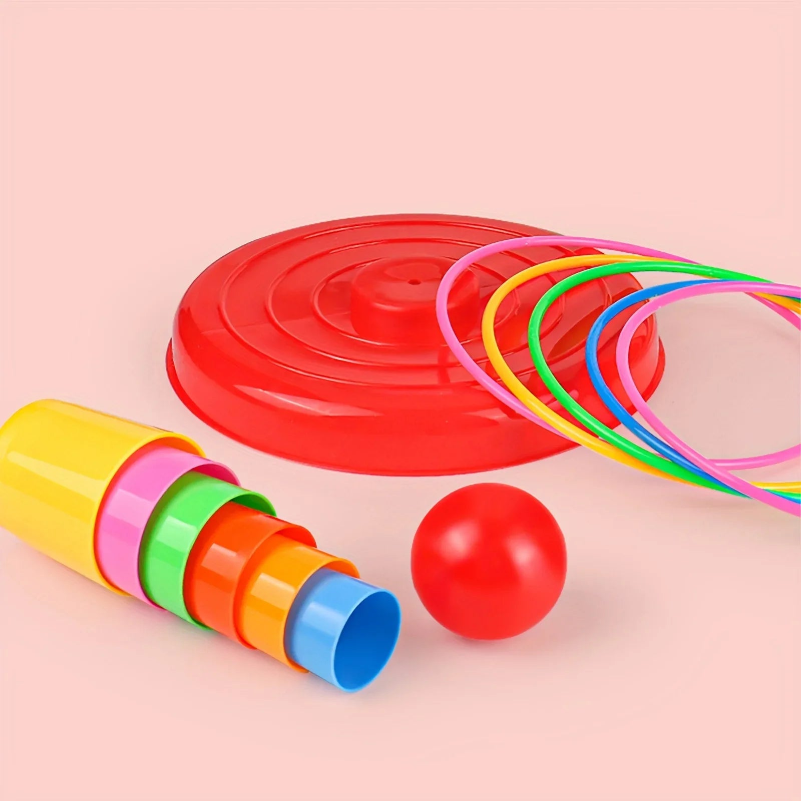 Children'S Game Tower Throwing Ring Toy, Interactive Family Fun Puzzle Toy, with Throwing Ring, Christmas Gift