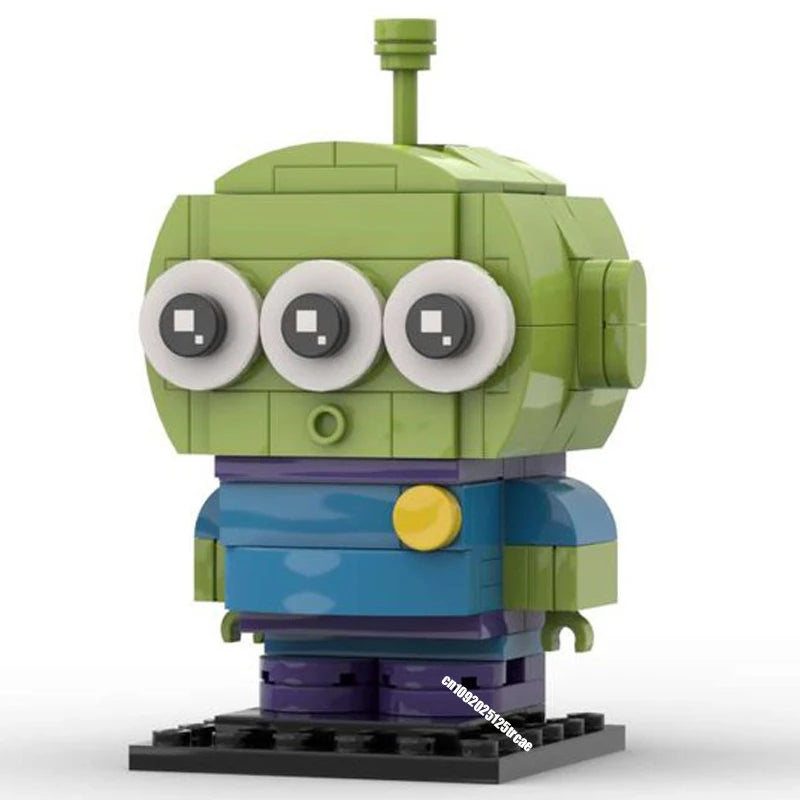 New Hot Famous Toys Movie Series Toy Storyed Character Square Head Figures Model Blocks Diy Creative Ideas Kid Birthday Gifts