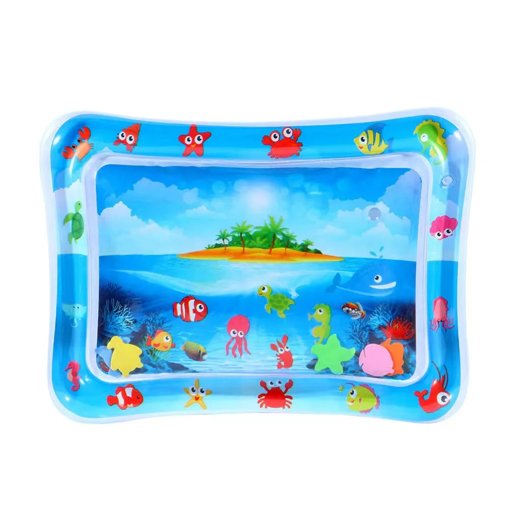 Infinno Inflatable Tummy Time Mat Premium Baby Play Mat Inflatable Water Cushion Interactive Baby Toys for Sensory Development