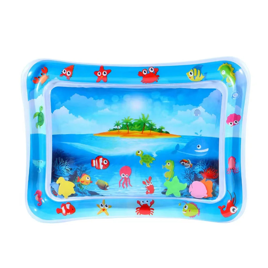Infinno Inflatable Tummy Time Mat Premium Baby Play Mat Inflatable Water Cushion Interactive Baby Toys for Sensory Development
