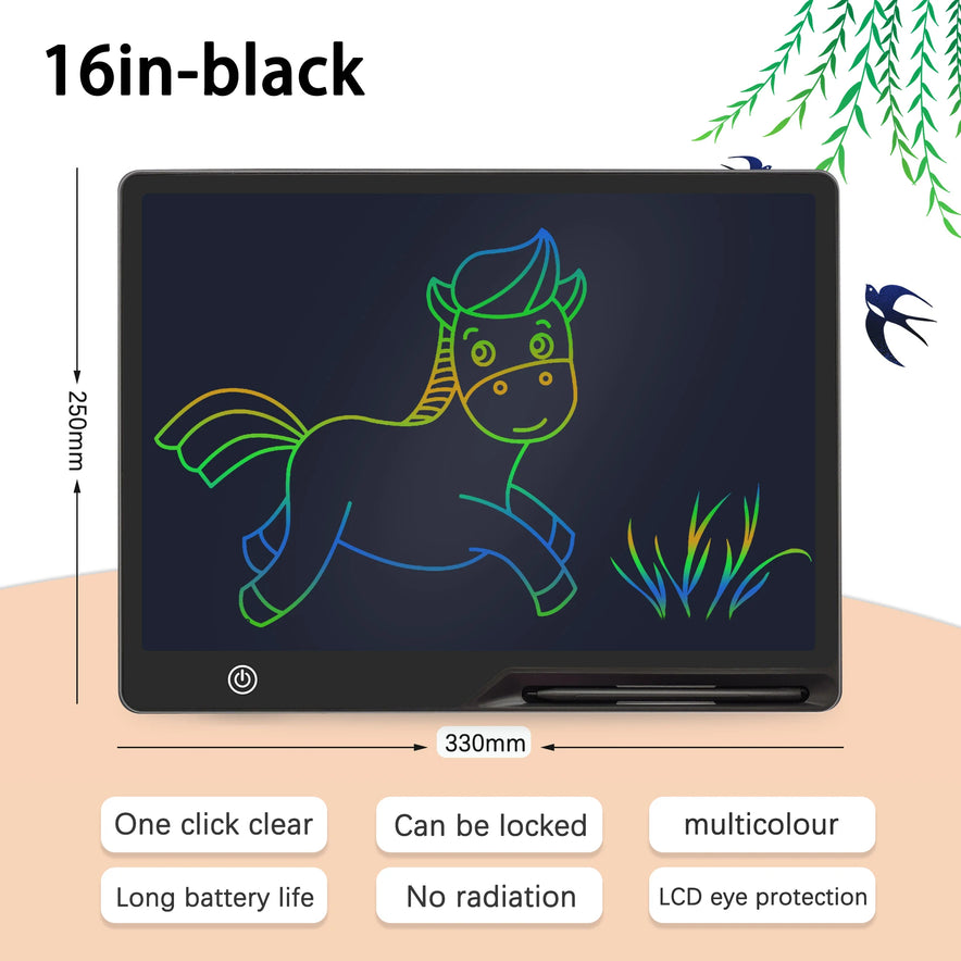 16" / 20" Lcd Writing Tablet / Drawing Tablet / Drawing Board Smart Erasable Graphics Tablet Drawing Writing Pad Children Toys