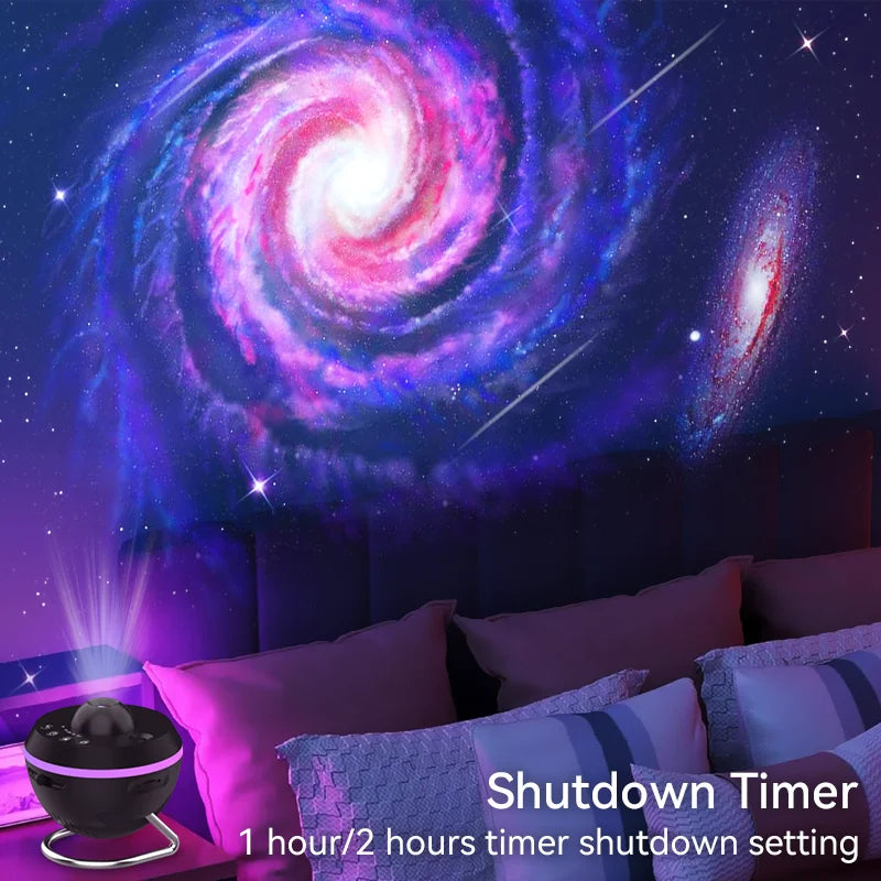 12 in 1 Galaxy Star Projector with Meteor Ultra Clear Night Light Lamp Rotary Space Ball Planetarium Projector Lights for Kids G