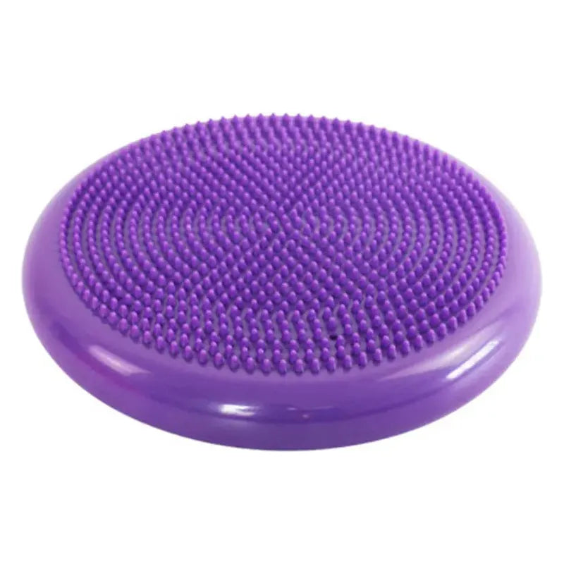 The Montessori Sensory Integration Foot Toys for Kids, a purple spiky balance cushion, is ideal for exercise, stability, core strengthening, balance training, and sensory integration in children aged 3-6.