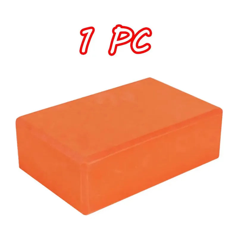 An orange rectangular block on a white background displays 1 PC in bold red text, resembling the Montessori Sensory Balance Stones designed for outdoor play and integration activities.