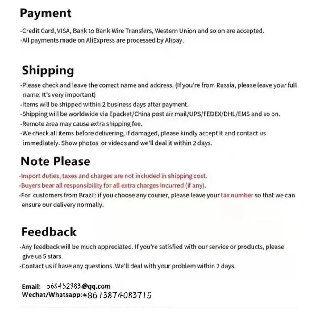 Discover our payment, shipping, and feedback policies for your Outdoor Steel Climbing Frame Swing for Childrens Sensory Integration Training or other outdoor play equipment. We accept credit cards and bank transfers. Ensure accurate address info for swift delivery. Our aim is five-star feedback with prompt issue resolution.