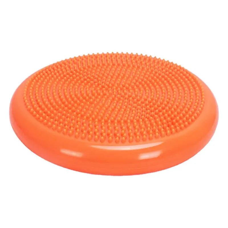 Orange inflatable Montessori Sensory Integration Training Balance Stones with spiky texture for tactile sensory play, stability exercises, and boosting core strength in early learning and physical coordination.