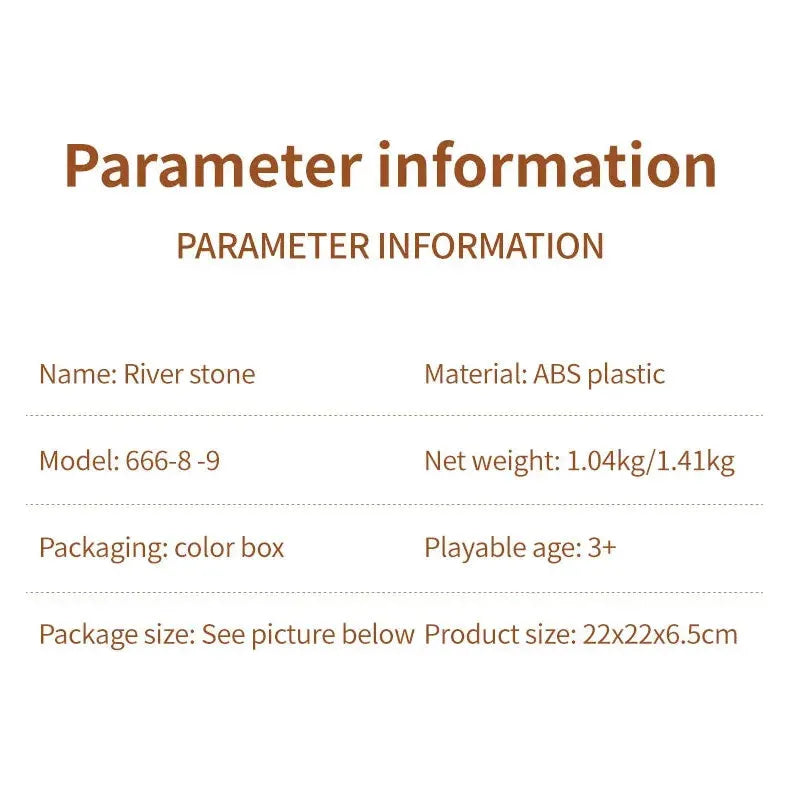 Introducing our Rainbow Luminous Balance Stones, ideal for outdoor sensory play and balance training. Made from durable ABS plastic, Model 666-8-9 suits kids aged 3+. Packaged in a vibrant box (22x22x6.5cm), these stepping stones are both educational and weigh 1.04kg/1.41kg net.