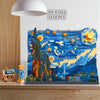 Creative Art Van Gogh Paintings The Starry Night and The Great Wave of Kanagawa Micro Building Blocks Educational Toys for Kids