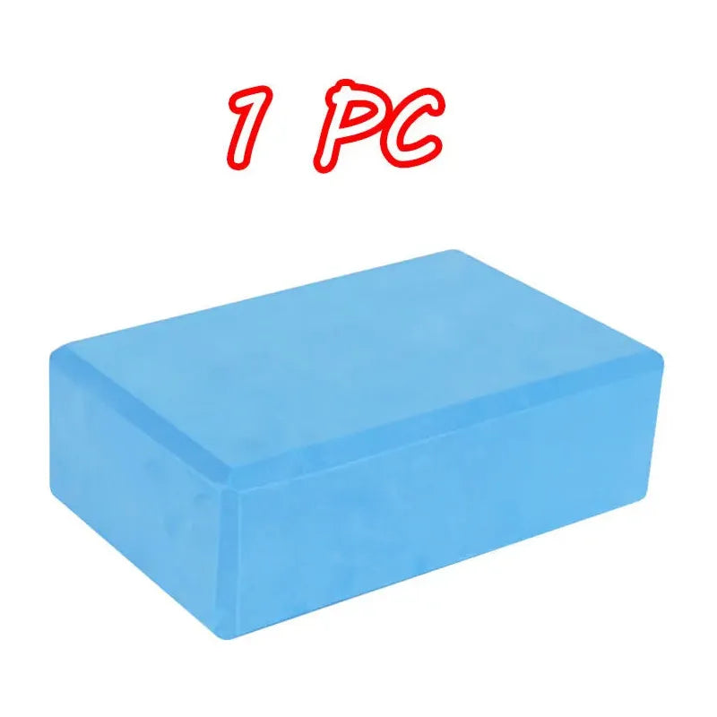 A blue Montessori Sensory Balance Stone with rounded edges is shown on a plain white background. Above it, in red text, it reads 1 PC. Perfect for outdoor play, this versatile stone enhances your workout experience.
