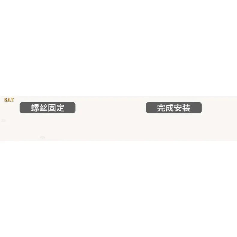 Text on a white background featuring two buttons. The left button shows 螺丝固定, meaning screw fixation, perfect for assembling the Indoor Climbing Frame Set for Kids: Slide, Swing & Sensory Play Equipment. The right button displays 完成安装, meaning complete installation.