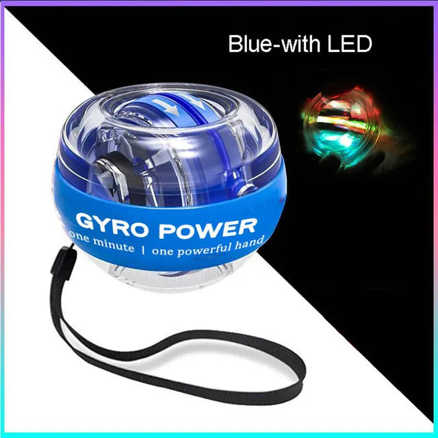 LED Gyroscopic Power Trainer Ball Autostart Range Gyro Power Wrist Ball Arm Hand Muscle Force Trainer Fitness Equipment