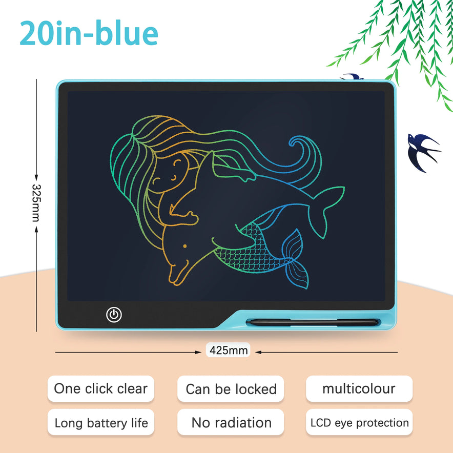 16" / 20" Lcd Writing Tablet / Drawing Tablet / Drawing Board Smart Erasable Graphics Tablet Drawing Writing Pad Children Toys