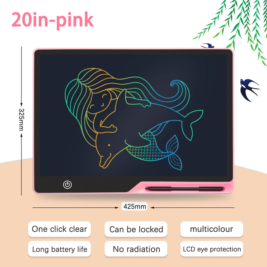 16" / 20" Lcd Writing Tablet / Drawing Tablet / Drawing Board Smart Erasable Graphics Tablet Drawing Writing Pad Children Toys