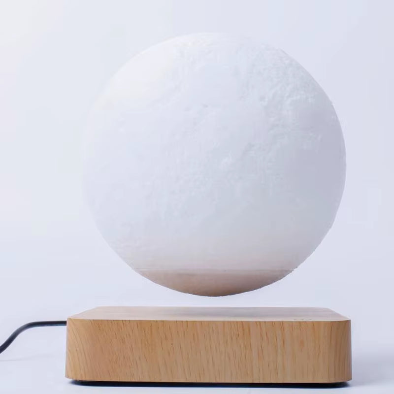 Floating Moon Lamp with Magnetic Levitation - Touch Control Night Light for Home Décor and Unique Gift