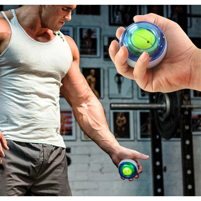 LED Wrist Ball Trainer Gyroscope Strengthener Gyro Power Ball Arm Exerciser Exercise Machine Gym Power Ball Fitness Equipment