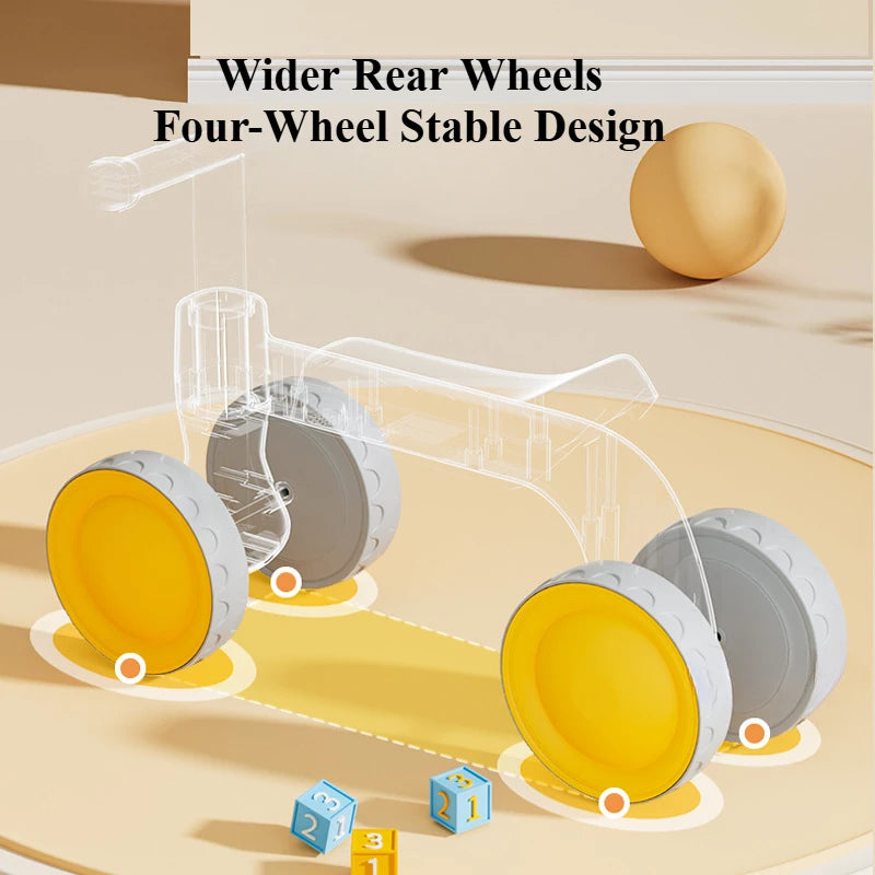 Baby Four-Wheel Walker Balance Bike Toddler Outdoor Scooter Infant Ride on Toy No Pedal Birthday Gifts for Babies Aged 1 to 3