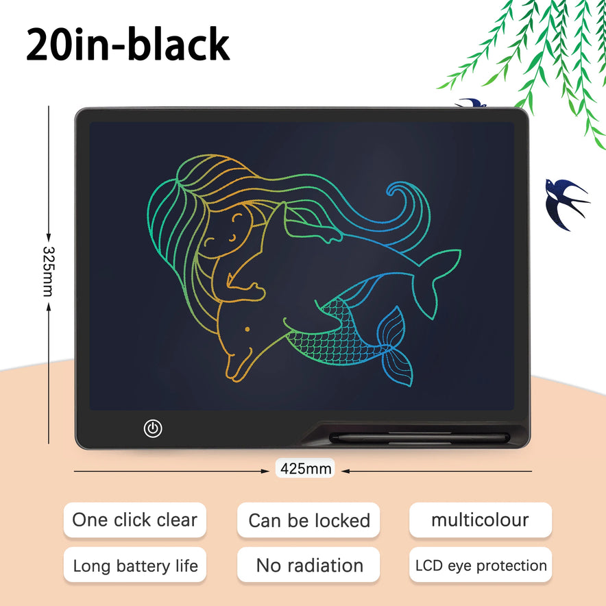 16" / 20" Lcd Writing Tablet / Drawing Tablet / Drawing Board Smart Erasable Graphics Tablet Drawing Writing Pad Children Toys