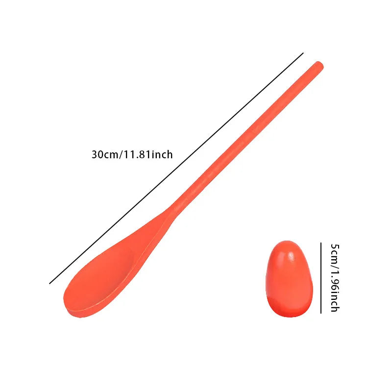 6PCS Balance Spoon Parent-Child Sensory Training Game Puzzle Egg Spoon Toy Outdoor Early Education Sports Balance Game Toy