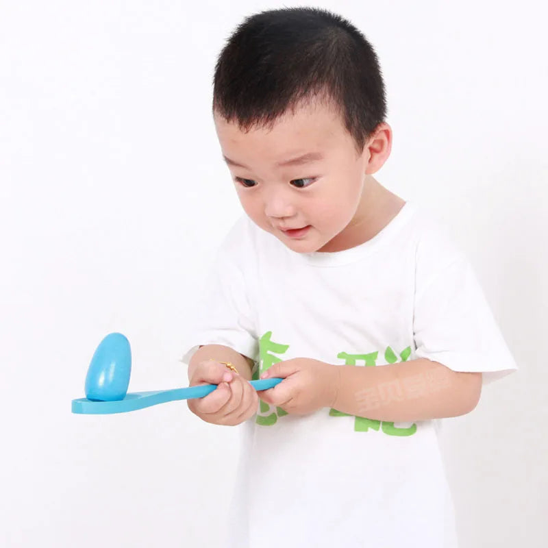 6PCS Balance Spoon Parent-Child Sensory Training Game Puzzle Egg Spoon Toy Outdoor Early Education Sports Balance Game Toy