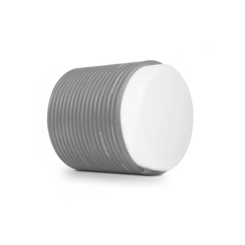 A grey cylindrical THERABAND Professional Resistance Tubing roll with a white circular end cap.