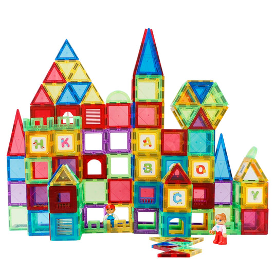 Magnetic Building Blocks Construction Set Game Magnet Tiles Children Montessori Educational Toys for Kid Boy Girl Gift