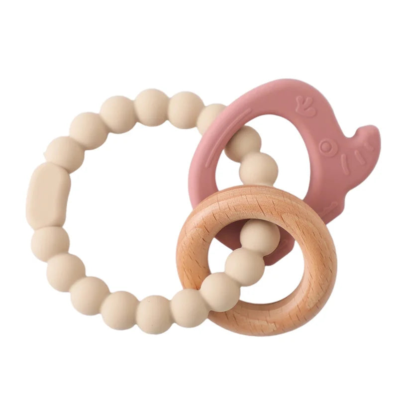 Baby Teether Gloves Kids Cartoon Bear Teething Silicone Dental Care Gums Anti-Eating Hand ​Molar Stick BPA Free ​Baby Accessorie