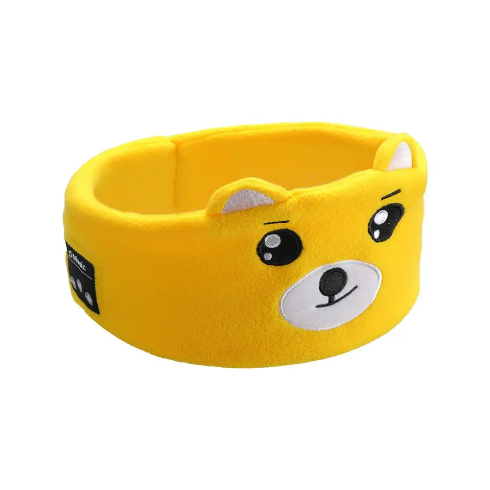 Adorable Bluetooth 5.0 Animal-Themed Sleep Mask Headphones for Kids with Wireless Earbuds