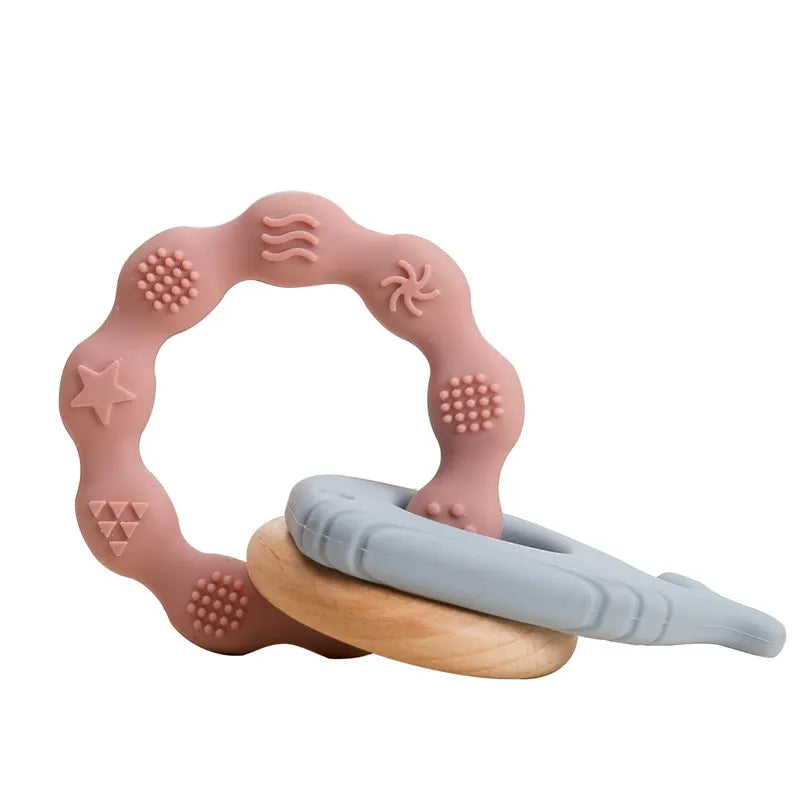 Baby Teether Gloves Kids Cartoon Bear Teething Silicone Dental Care Gums Anti-Eating Hand ​Molar Stick BPA Free ​Baby Accessorie