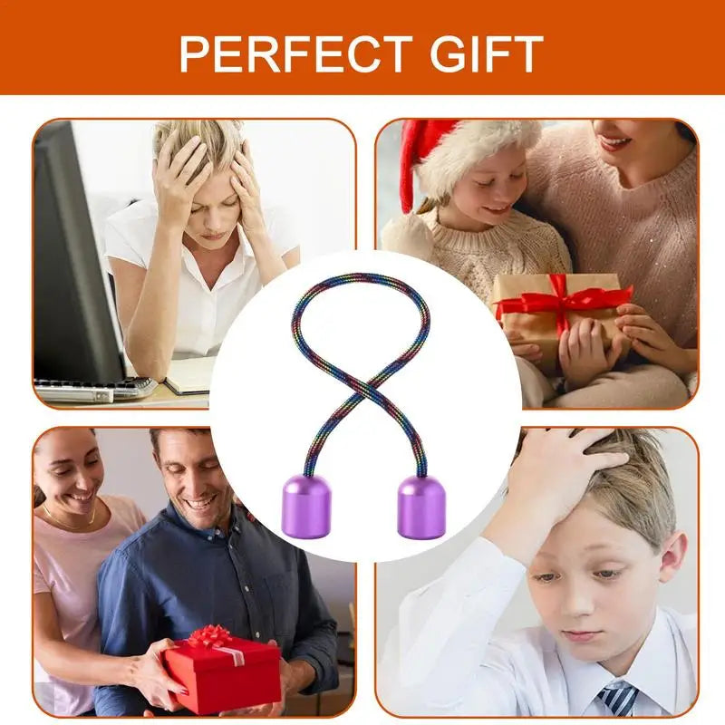 Fidget Toy Worry Beads Finger Skill for Men Women Anxiety Relief Fingertips for Game Non-Stop Kinetic Art