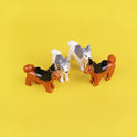 Compatible Animals Building Blocks for Children MOC Golden Hair Police Dog Husky Bulldog Chihuahua Model Bricks Kids DIY Toys 5P