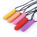 Silicone Baby Teether Necklace - Sensory Chewy Pendant for Teething Relief and Special Needs Support