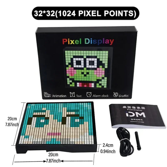 Smart LED Matrix Pixel Display RGB DIY Graffiti Bluetooth App Control Art Display for Gaming Room Decor Cool Animation Frame