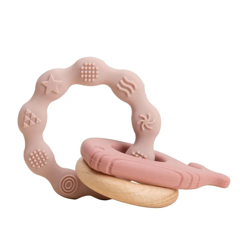 Baby Teether Gloves Kids Cartoon Bear Teething Silicone Dental Care Gums Anti-Eating Hand ​Molar Stick BPA Free ​Baby Accessorie