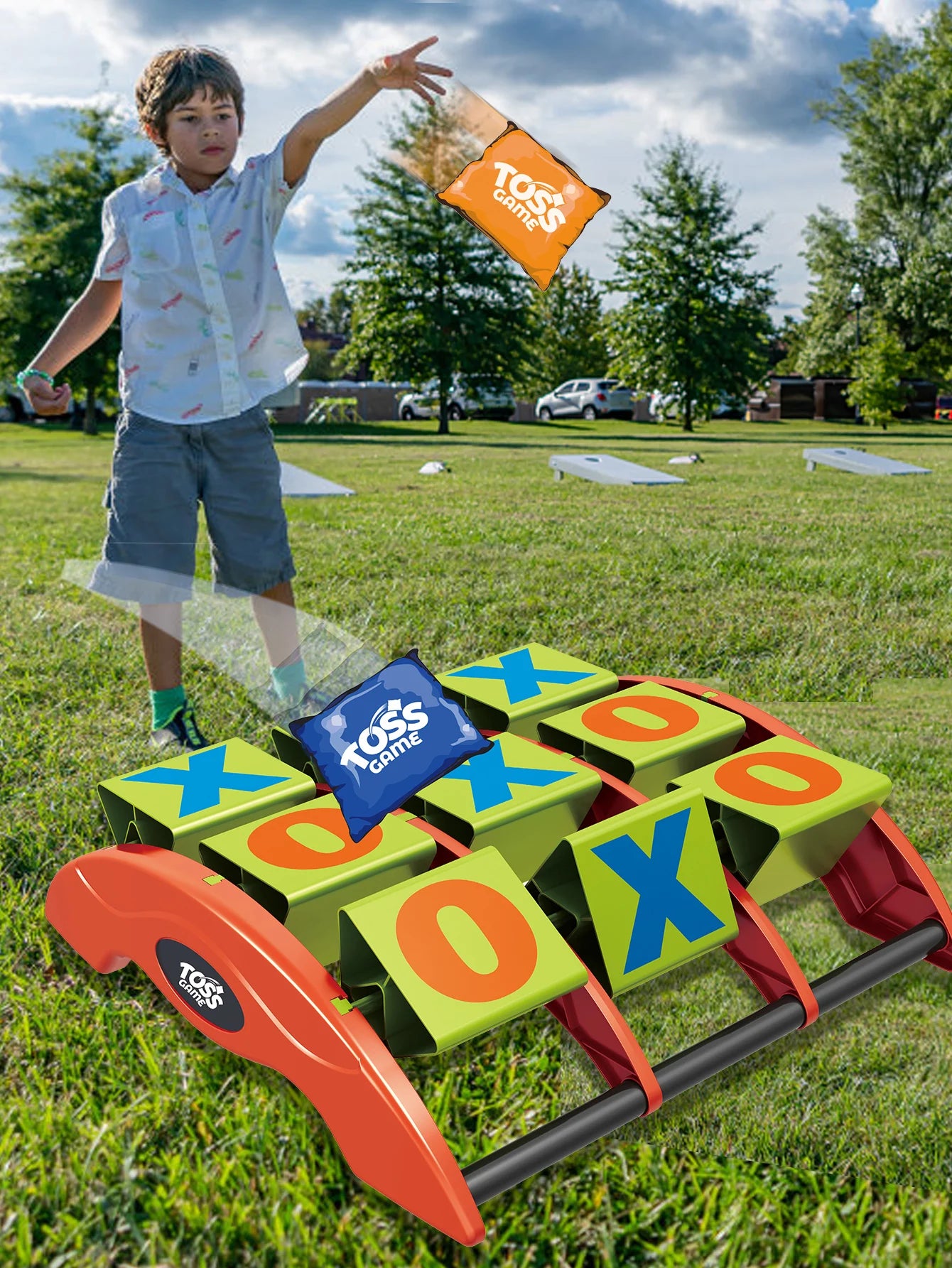 Nine-Square Grid Sandbag Throwing Game Set Toy 3×3 Sandbag Bean Bag Throwing Competition Game Toy