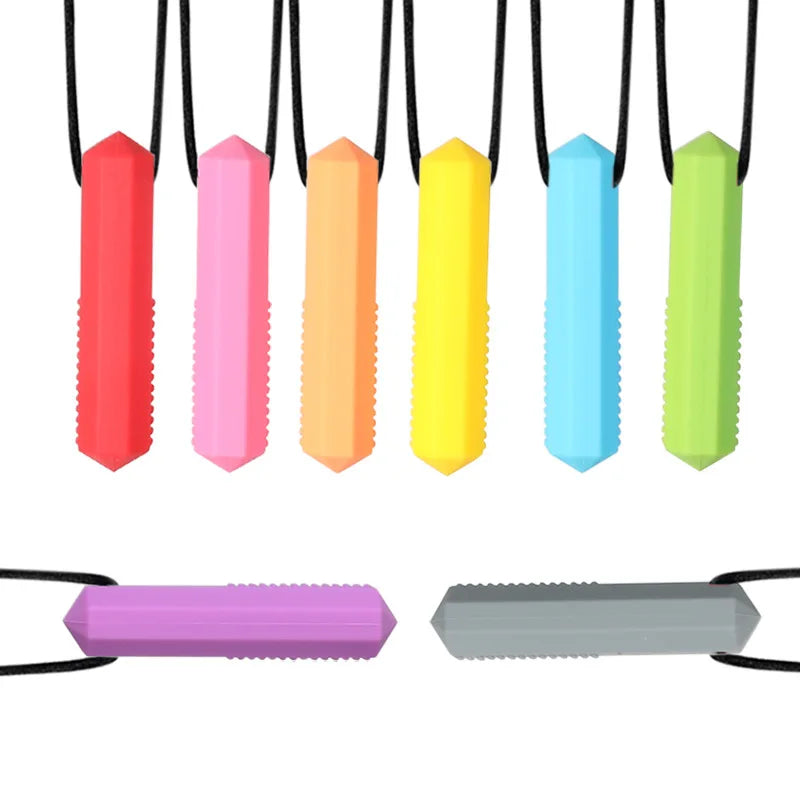 Sensory Chew Necklace for Autism Support and Stress Relief