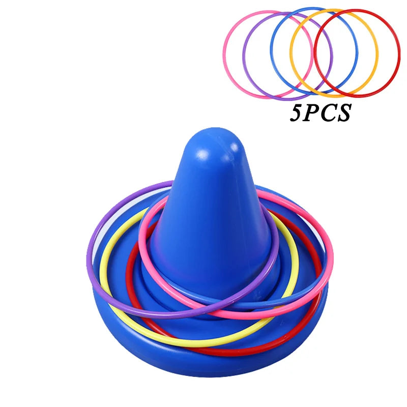 Children Balance Training Sensory Integration Toy Unicorner Chair Throwing Ring Funny Game Balance Perception Kids Teaching Aid