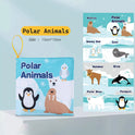 Soft Baby Fabric Book Interactive Sensory Activity Cloth Book for Babies First Educational Montessori Early Learning Game