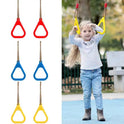 Swing Gymnastic Rings Hanging Children Playground Outdoor Backyard Garden Obstacle Course Sensory Integration Training Toys