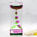 Liquid Motion Bubbler Timer Pack of Colorful Hourglass Liquid Bubbler Fidget Sensory Anxiety Autism Children Activity Calm Relax