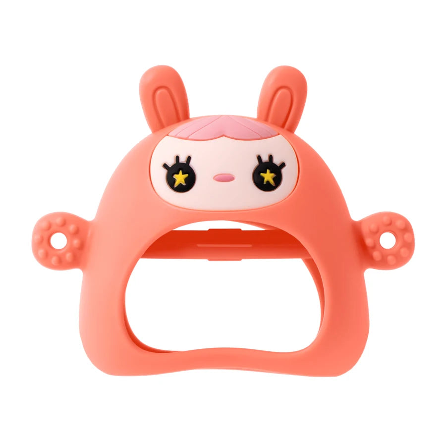 Color Kids Silicone Teether Toy BPA Free Baby 0-12 Toys Teething Gloves Sensory Toys for Kid Silicone Animal Soothing Molar Toys