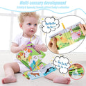 Soft Baby Fabric Book Interactive Sensory Activity Cloth Book for Babies First Educational Montessori Early Learning Game