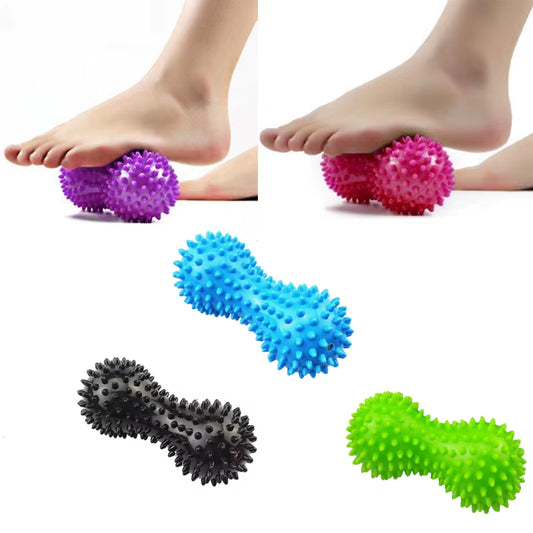 1Pc Peanut Massage Ball Shedgehog Sensory Training Grip Ball Muscle Pain Stress Sensory Ball Foot Muscle Massager Relaxation