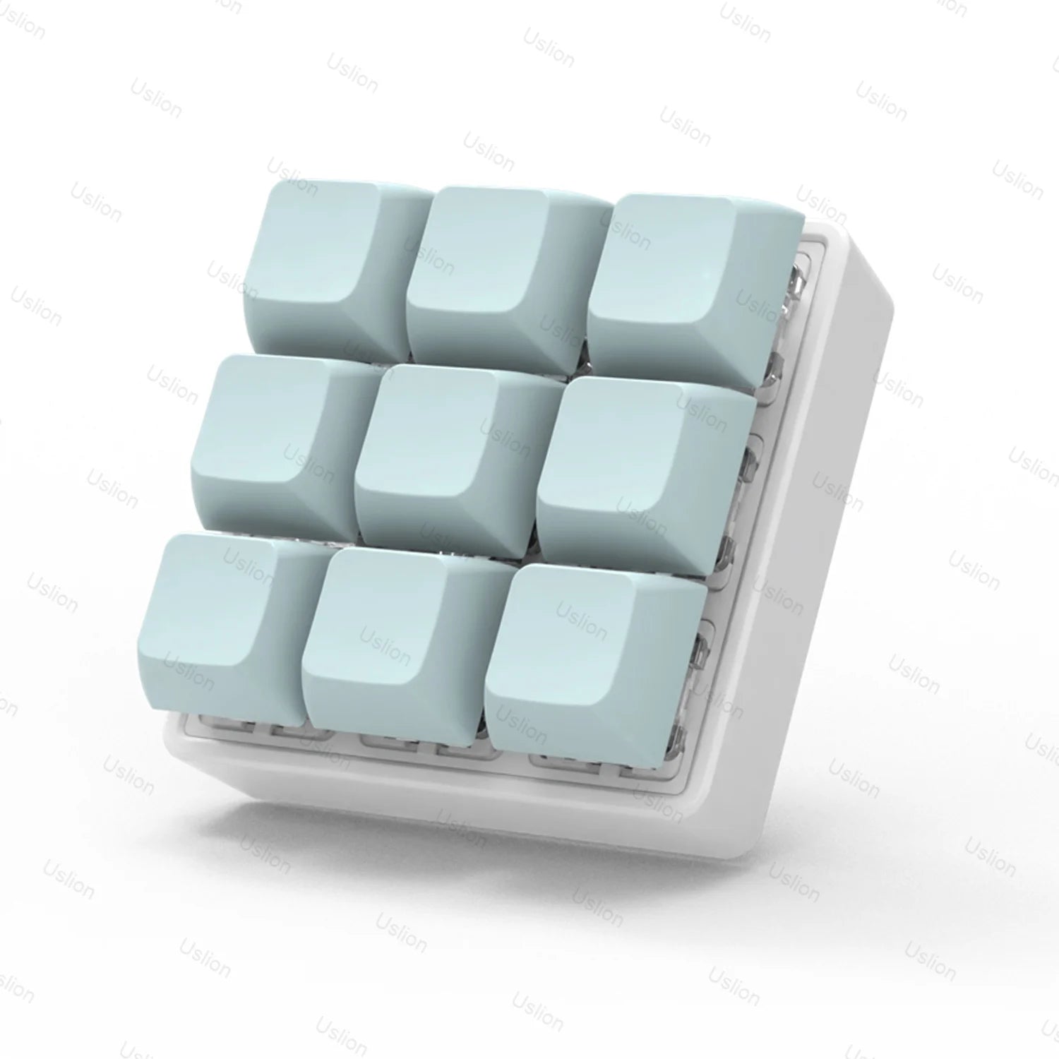 9 Keys Keyboard Key Toy Party Stress Relief DIY Fidget Button Keycap Fidget Keychain Keyboard Keychain Toys Finger Keyboard